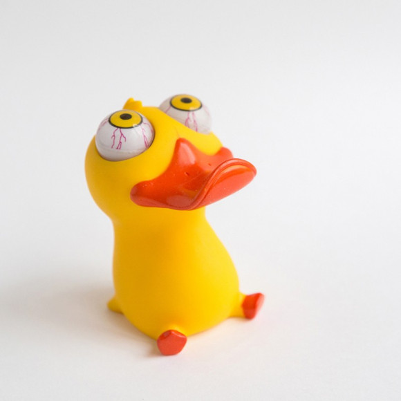 5425257 Игрушка-антистресс утенок с выскакивающими глазами, 12 шт