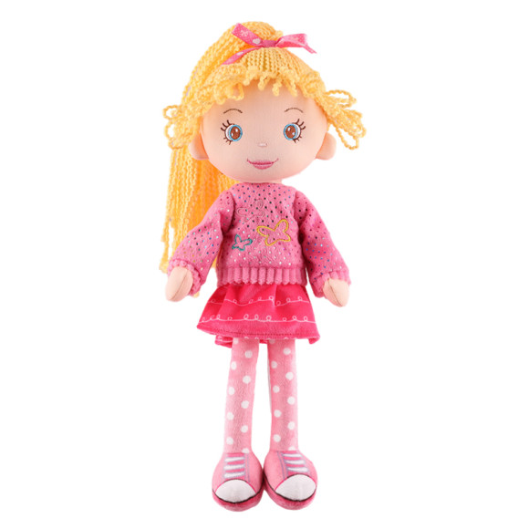 CR-D01202329-36 Мягкая игрушка Кукла Марта в Розовом Джемпере и Шортах, 36 см CR-D01202329-36 Мягкая игрушка Кукла Марта в Розовом Джемпере и Шортах, 36 см