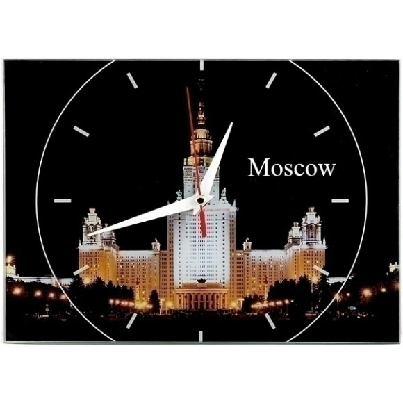 195310 Часы Москва (Moscow) 20х28 стеклянные