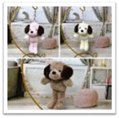 22075-241 Собачка с коричневыми ушками / Брелок 17см 22075-241 Собачка с коричневыми ушками / Брелок 17см