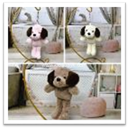 22075-241 Собачка с коричневыми ушками / Брелок 17см