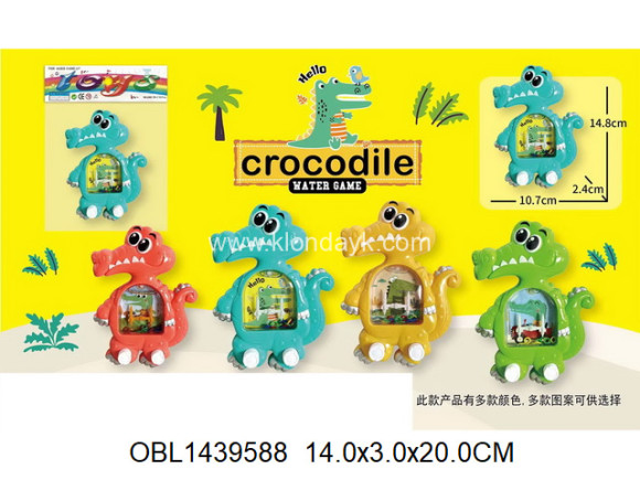 131-F/1 водяная игра кольцеброс крокодил 4 цвета (150063) 131-F/1 водяная игра кольцеброс крокодил 4 цвета (150063)