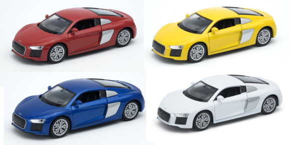 43712D 4.75" AUDI 2016 R8 COUPE V10 (желт, оранж) ОТГРУЖАЕТСЯ ШТУЧНО