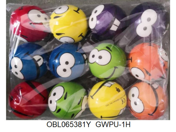 GWPU-1H/1 Мяч мякиш 6,5 см 12 шт/пакет (146638)