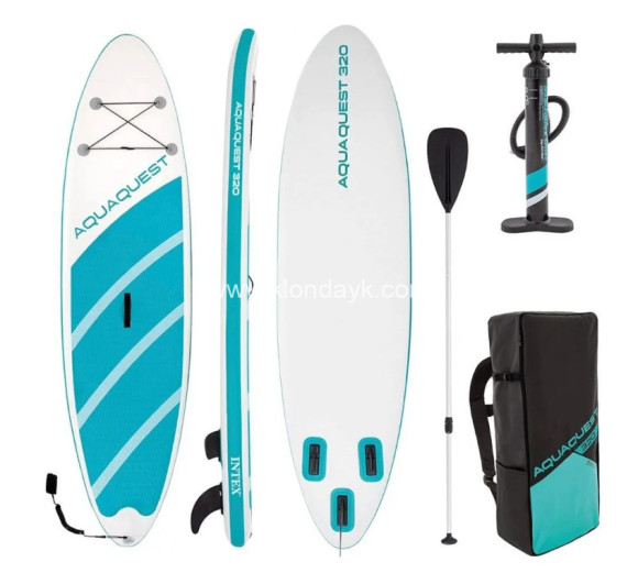 68242 SUP-доска "Aqua Quest 320" 320x81x15см, насос, весло, лиш, сумка