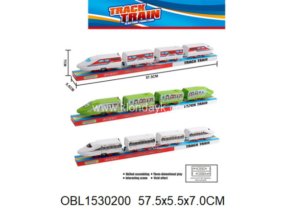 66007/1 электричка на батарейках 57 см 3 вида (152409) в/к 16*5*21