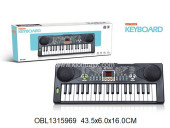 BX-1691A/1 синтезатор 37 клавиш на батарейках с микрофоном (151959) в/к 43,5*6*16