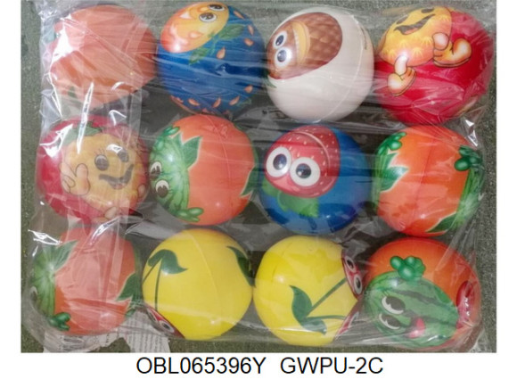 GWPU-2C/1 Мяч мякиш 7,5 см 12 шт/пакет (146643) GWPU-2C/1 Мяч мякиш 7,5 см 12 шт/пакет (146643)