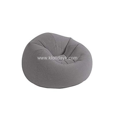 68579 Надувное кресло 114х114х71см "Beanless Bag" серое, 100кг, уп.6