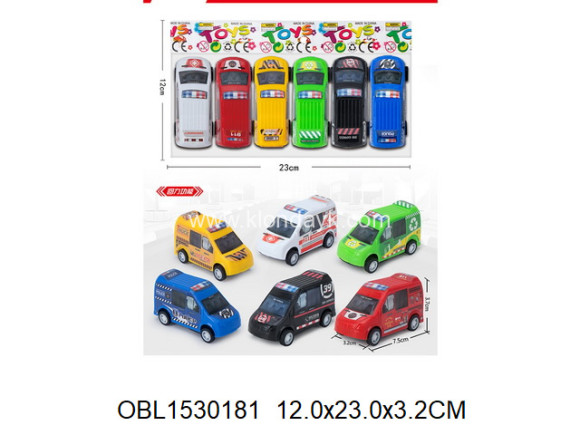 399-167G/1 машина инерция спецслужбы набор 6 шт/пакет (152134) 12*23*3,2