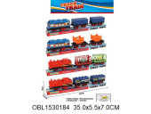 66026/1 паровоз и два вагона на батарейках 35 см 4 вида (152029) под колпаком 35*5,5*7