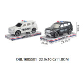 ZJ238-73/1 машина  инерция 1:20 полиция 2 цвета (152086) под колпаком 22,9*10*11