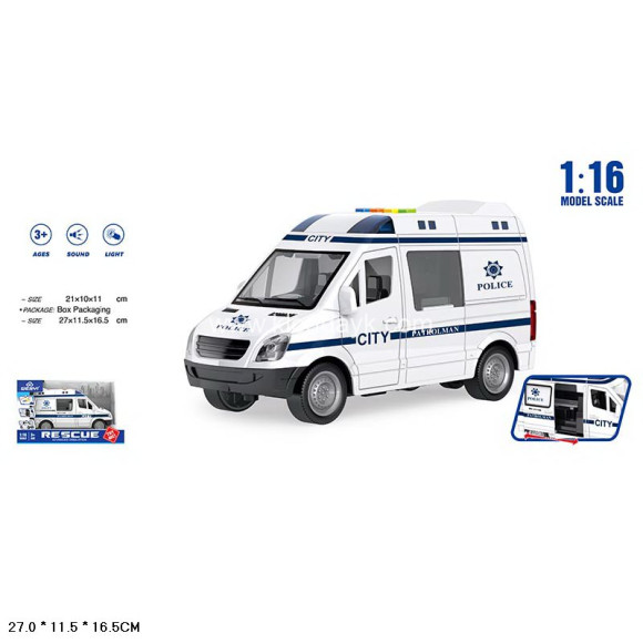 WY590F/3 Машина полиция, звук, свет