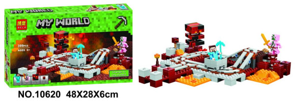 10620 Конструктор Катакомбы+4 фигурки 399 дет.