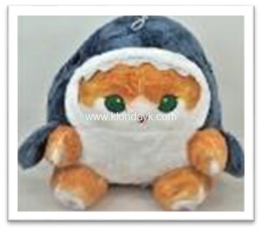 2471-B Кошка в костюме дельфина 30см 2471-B Кошка в костюме дельфина 30см