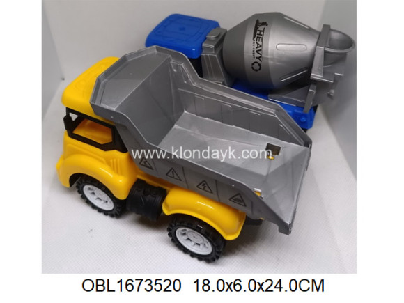 CY308/1 грузовик бетономешалка 2 вида микс (153114) в/п 18*6*24