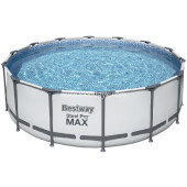 5612Z BW Каркасный бассейн Steel Pro Max 488х122см, 19480л, фил.-насос 5678л/ч, лестница, тент (1шт/уп)