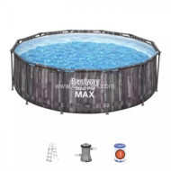 5614Z BW Каркасный бассейн Steel Pro Max 427х107см, 13030л, фил.-насос 3028л/ч, лестница, тент (1шт/уп) 5614Z BW Каркасный бассейн Steel Pro Max 427х107см, 13030л, фил.-насос 3028л/ч, лестница, тент (1шт/уп)