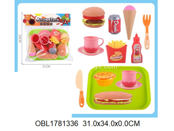 111-9F/1 еда продукты фастфуд набор (153138) в/п 30*25*6