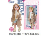 92017-A/1 кукла 38 см Little Milly в пальто (151765) в/к 17,5*10,5*39,5