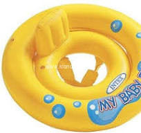 59574 Надувной круг с сидением и со спинкой, 67см "My Baby Float" до 15кг, от 1 до 2 лет (24шт/уп)