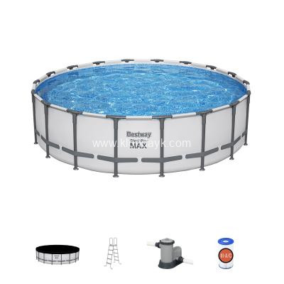 561FJ BW Каркасный бассейн Steel Pro Max 549x132 см, 26000 л, фил.-нас. 5678 л\ч, лестн, тент (1шт/уп)