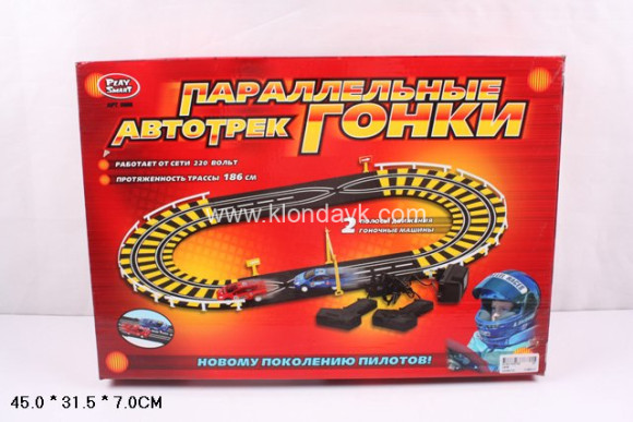 0808 Автотрек "Параллельные гонки" 186 см. от сети 0808 Автотрек "Параллельные гонки" 186 см. от сети