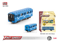 6595 металл. "Автопарк" 1:64  вагон метро под блистером