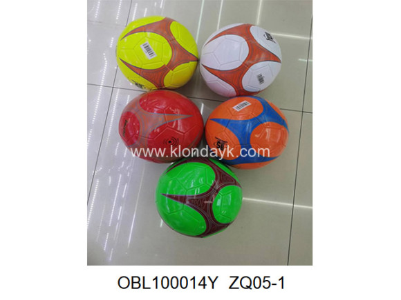 ZQ05-1/1 мяч футбольный PVC размер 5 280 г 5 цветов (149843)
