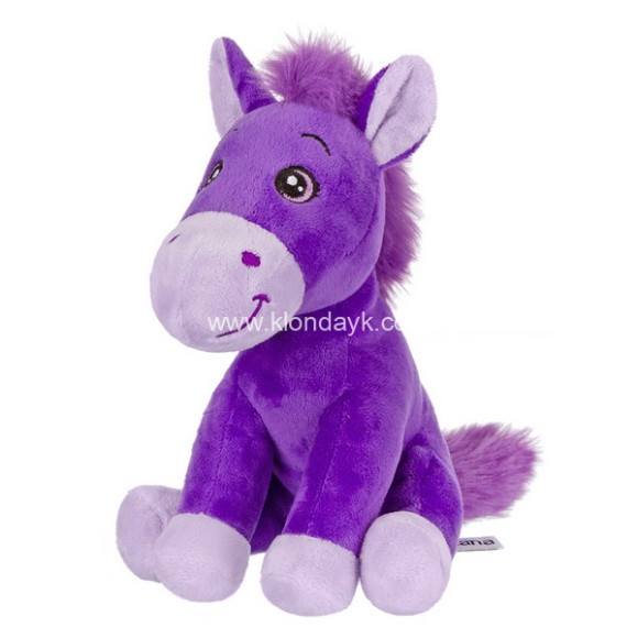 25010-19 Лошадка фиолетовая, 19 см, в/п 19*13*14 см
