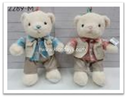 2289-M Мишка в костюме 23см