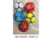 ZQ05-12/1 мяч футбольный PVC размер 5 280 г 5 цветов (149845)