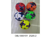 ZQ05-2/1 мяч футбольный PVC размер 5 280 г 5 цветов (149846)