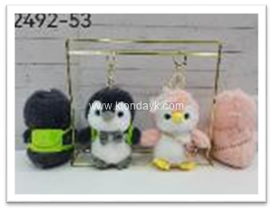 2492-53 Парные пингвины / Брелок 12см