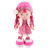 CR-D01202315-35 Мягкая игрушка  Кукла Малышка Ника в Розовом Платье и Шляпке, 35 см