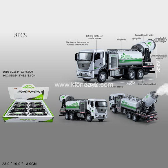 M504/3 Машина металл. грузовик , звук, свет,8шт в дисплее